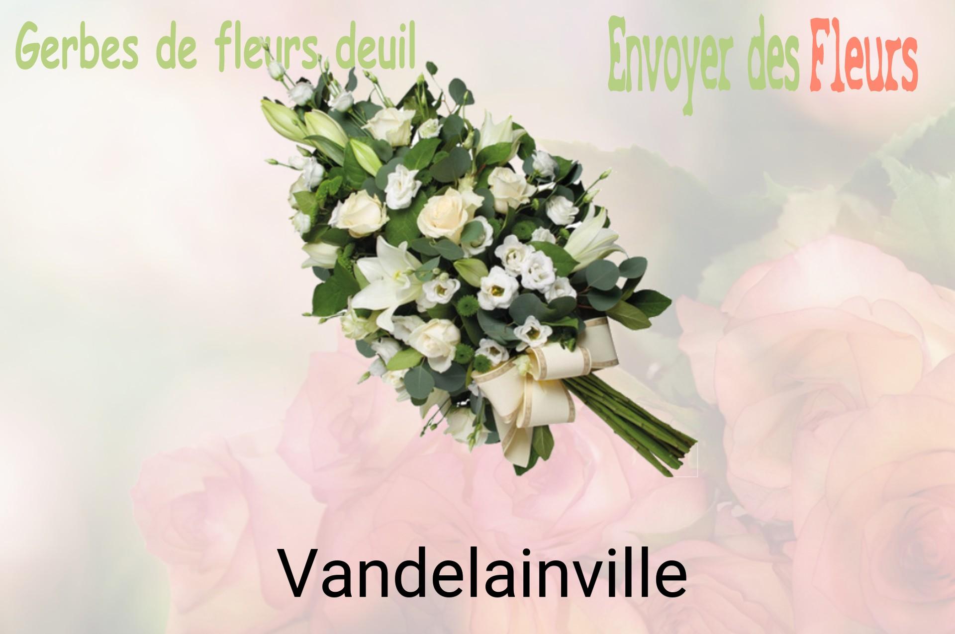 Gerbe de fleurs de deuil livrée à Vandelainville